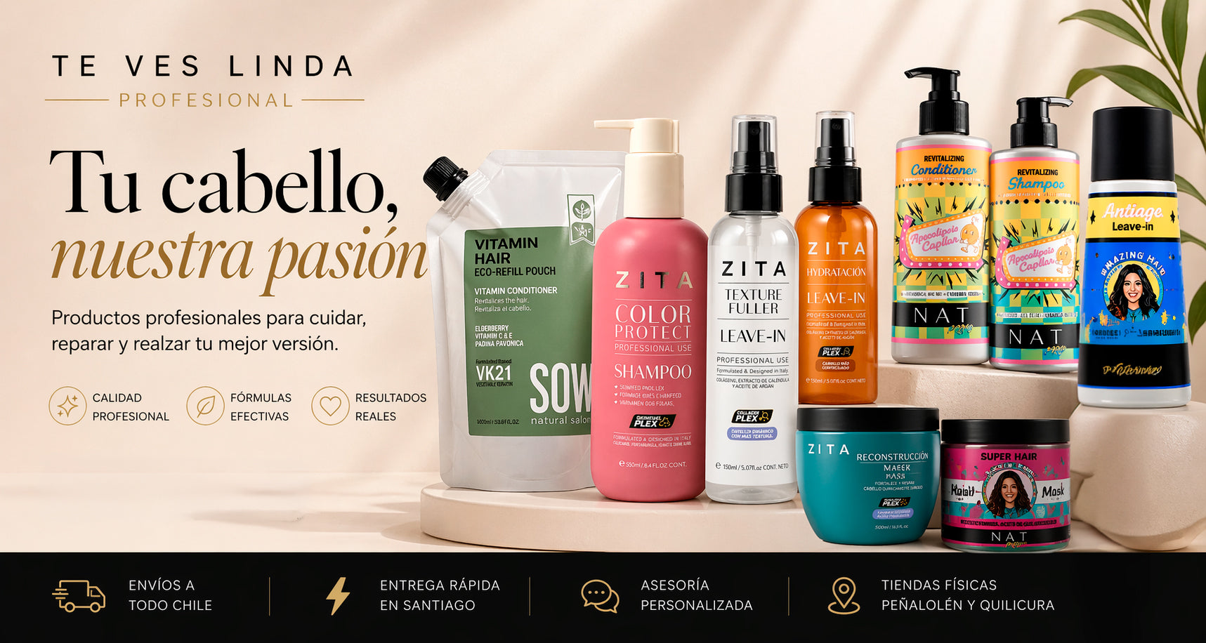 Productos de ejemplo de Belleza