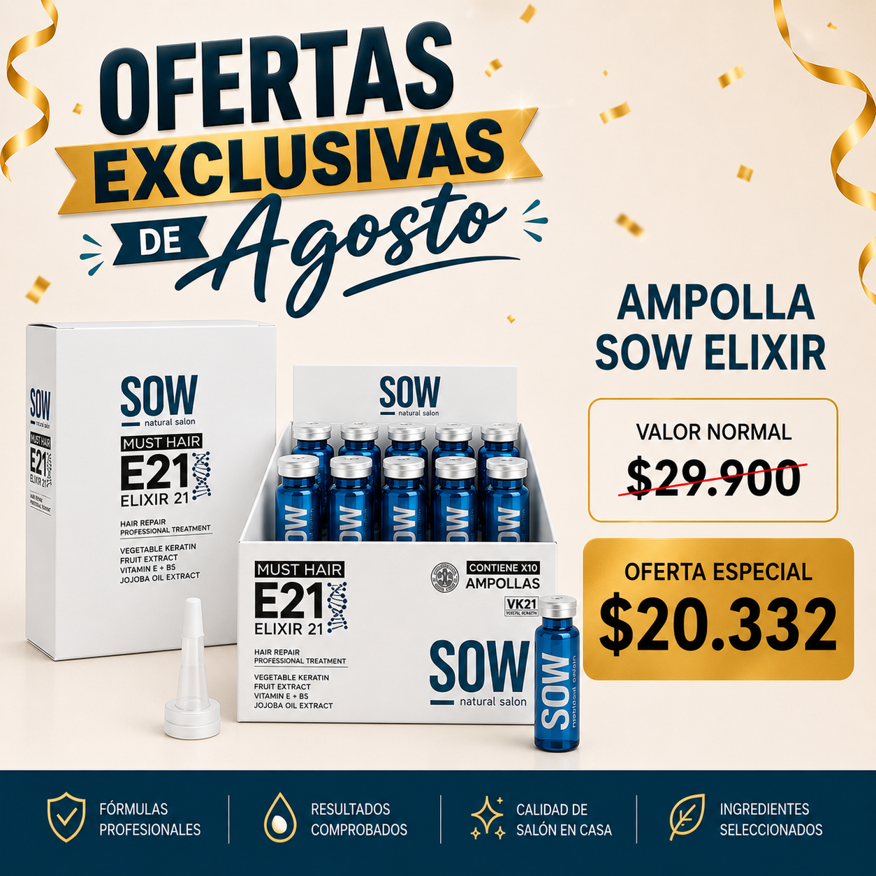 AMPOLLA SOW ELIXIR X 10 UND