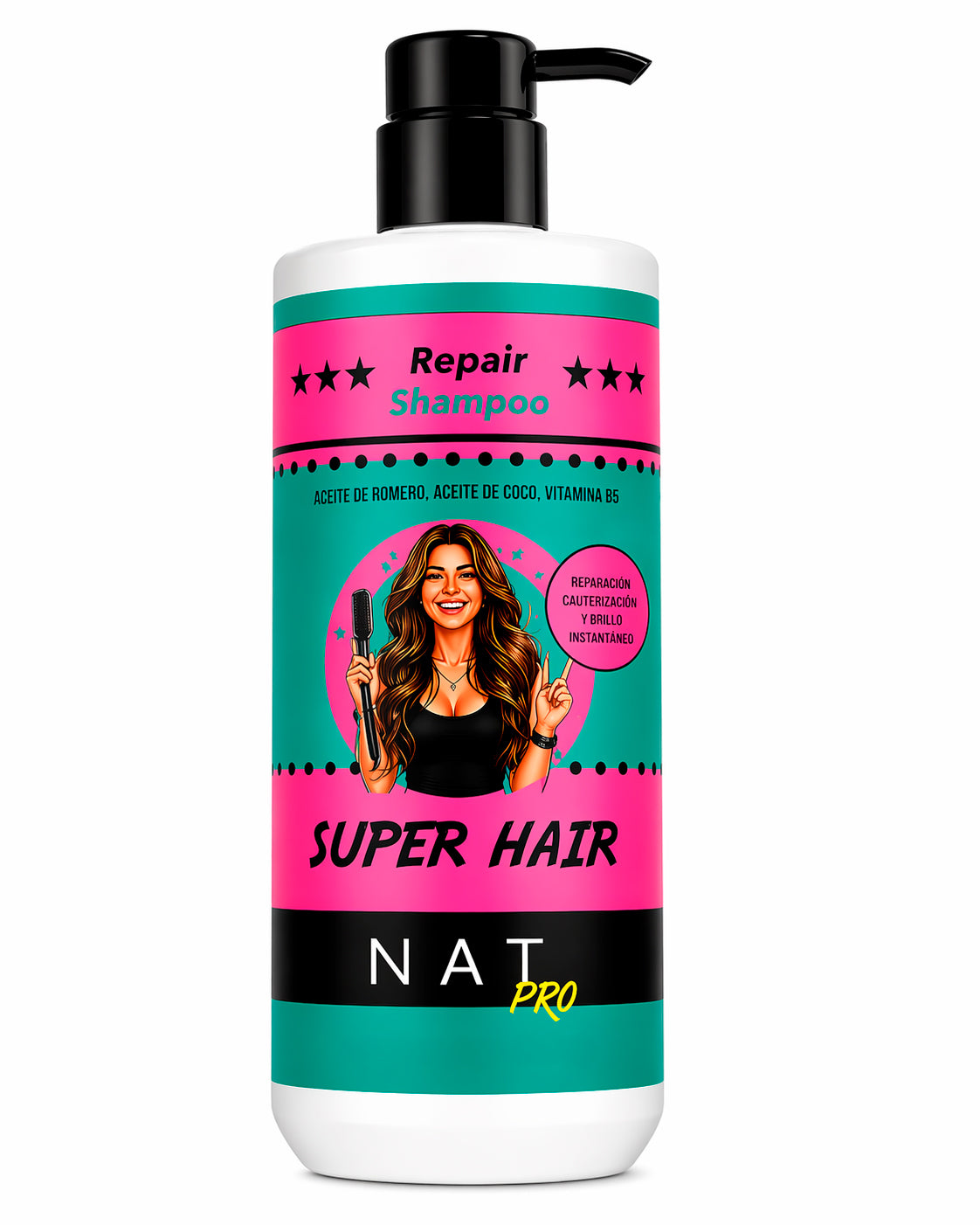 Nat Pro Shampoo Reparador Superhair 500 ml