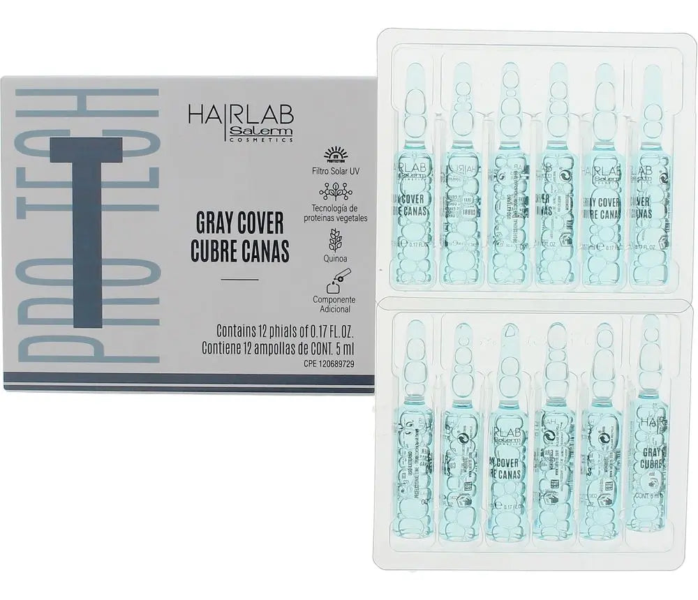 Salerm caja ampolla Cubre Canas Salerm Hairlab caja 12 unidades x 5 ml