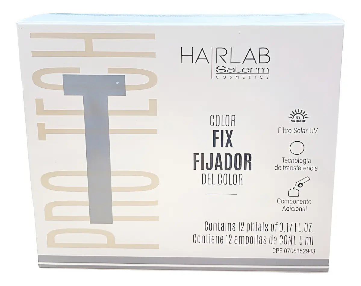 Salerm Ampollas Hair Lab Fijador Color 5 ml X 12 ampollas
