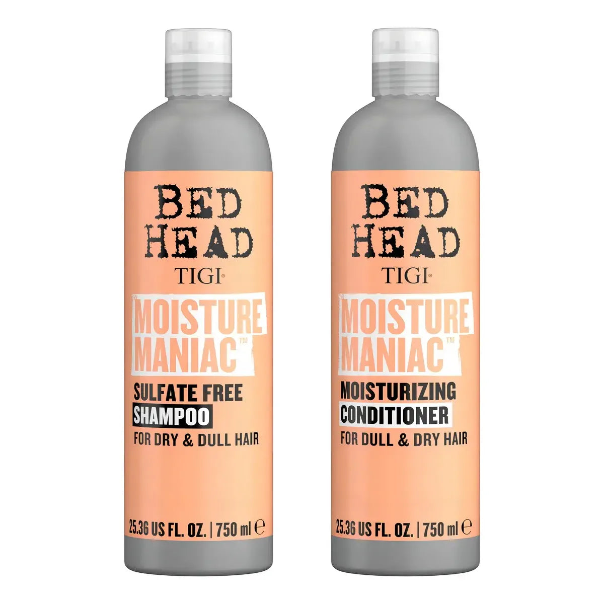 Tigi Bed Head Moisture Maniac Kit Shampoo +acondicionador 750ml