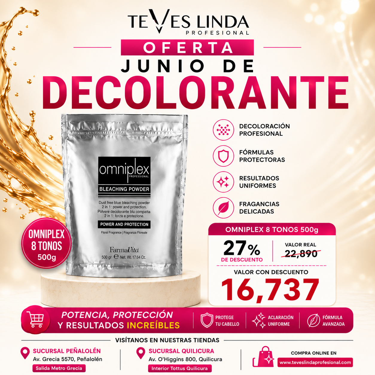 Decolorante omniplex 500g oferta