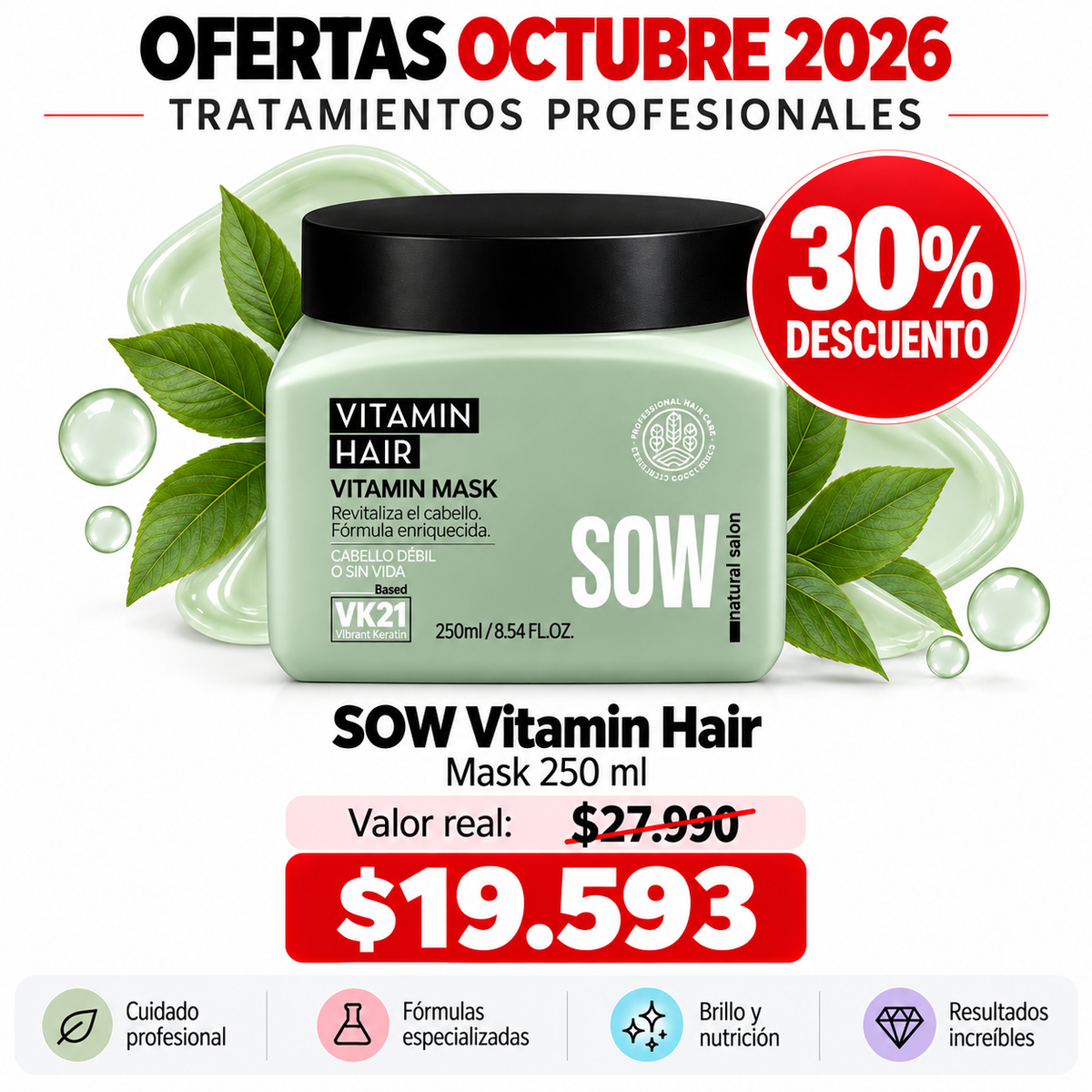 Sow Vitamin Hair Mask 250ml