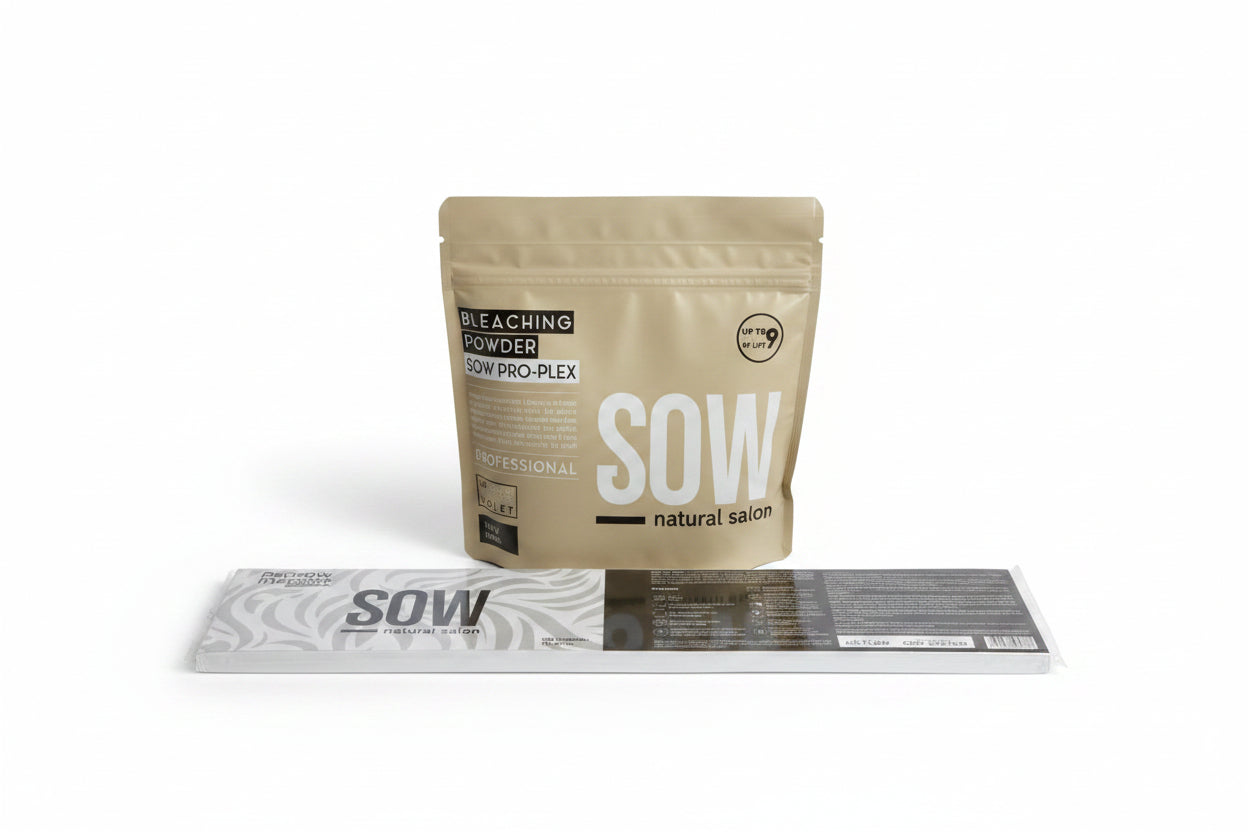 Pack SOW Polvo Decolorante 9 tones + Papel de mecha.