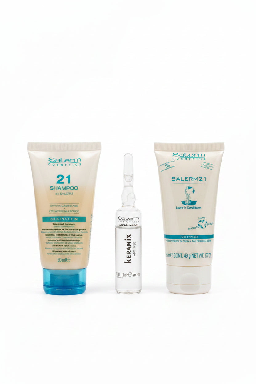 kit tramiento efecto alisado reparador hidratado nutrido salerm 21