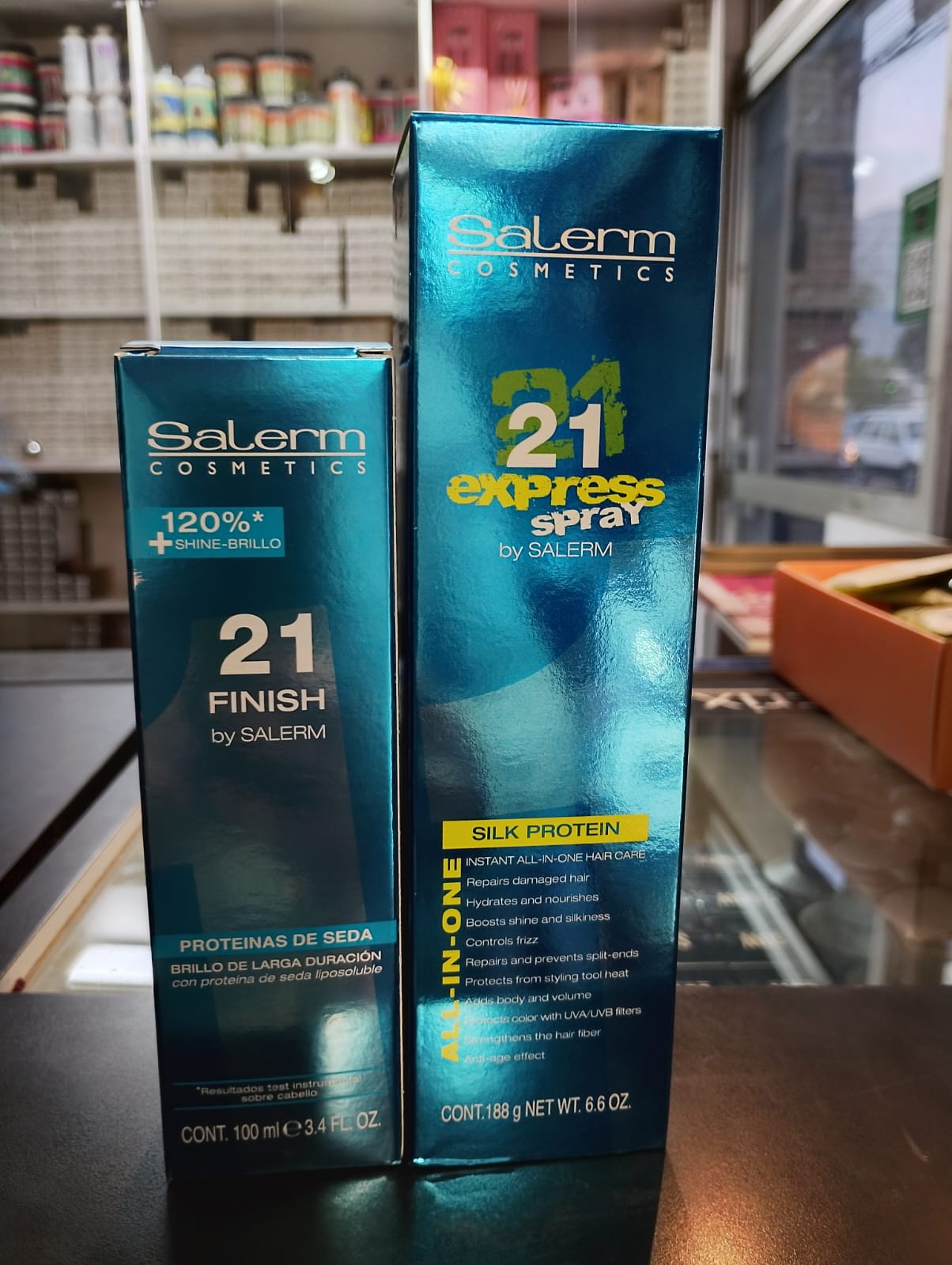 kit proteccion termica Salerm 21 Finish+Salerm 21 Express Spray