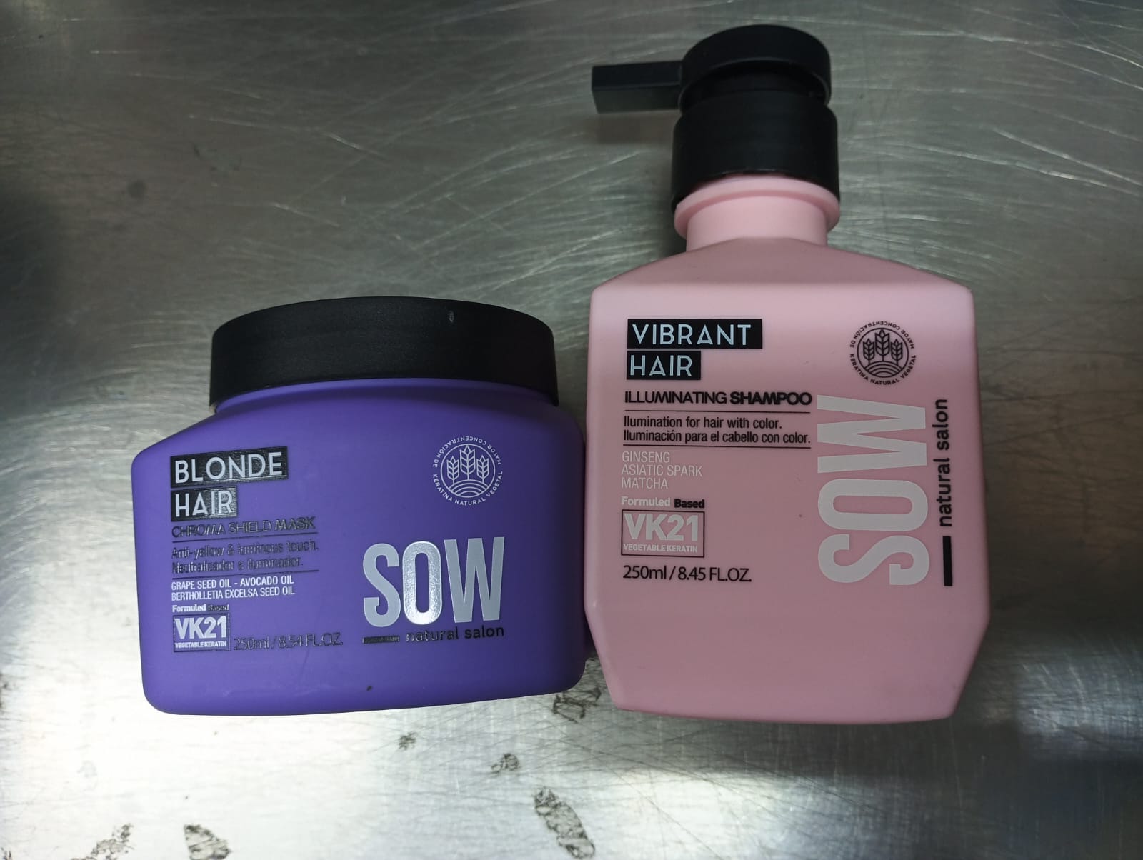 Sow Pack Shampoo Vibrant hair 250 ml  + Mascara Blonde Hair 250 ml