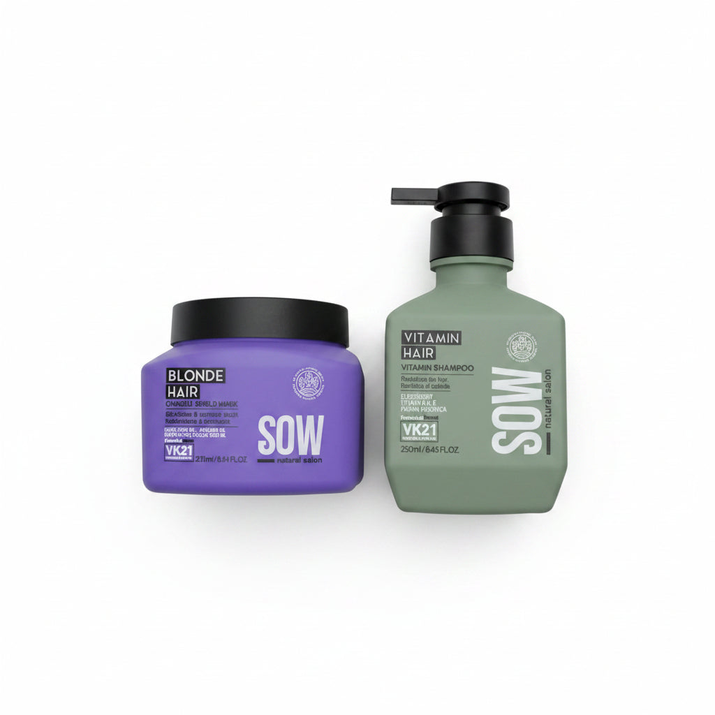 Sow Pack Shampoo Vitamin Shampoo 250 ml  + Mascara Blonde Hair 250 ml