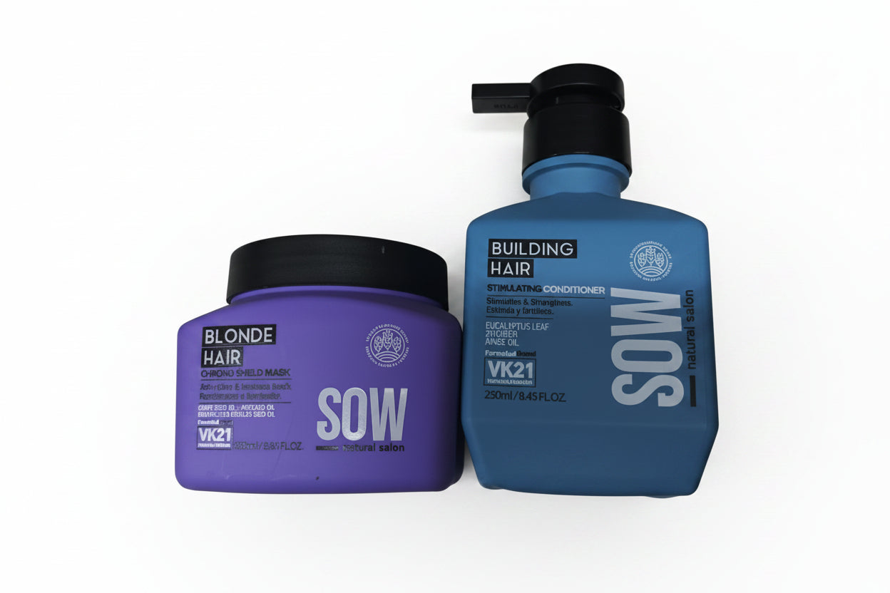 Pack Sow Building Hair Stimulating Shampoo 250ml + Mascara blonde hair 250 ml