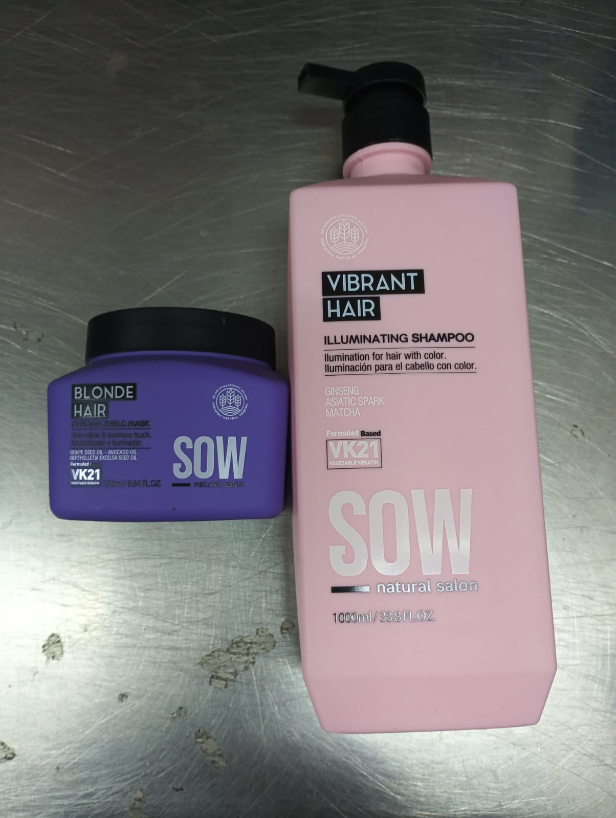 Sow Pack Shampoo Vitamin Shampoo 1000 ml  + Mascara Blonde Hair 250 ml