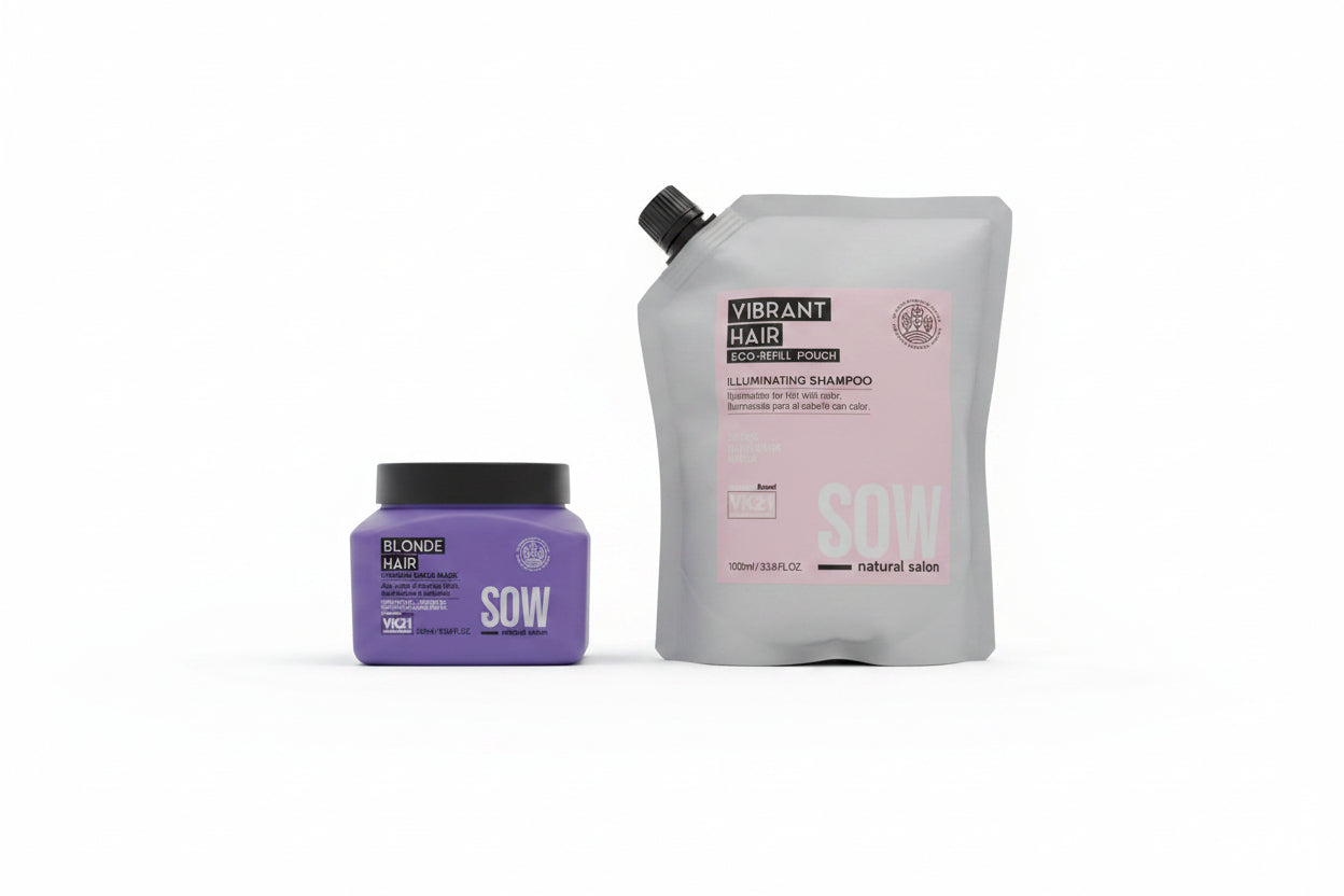 Sow Pack Recarga Vibrant Hair 1000 ml + Mascara Blonde Hair 250 ml