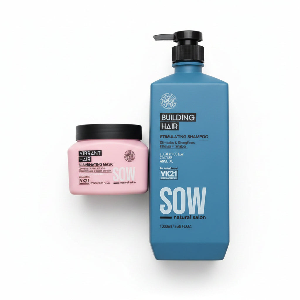 Pack Sow Shampoo Building Hair 1000 ml + Mascara Vibrant Hair 250 ml
