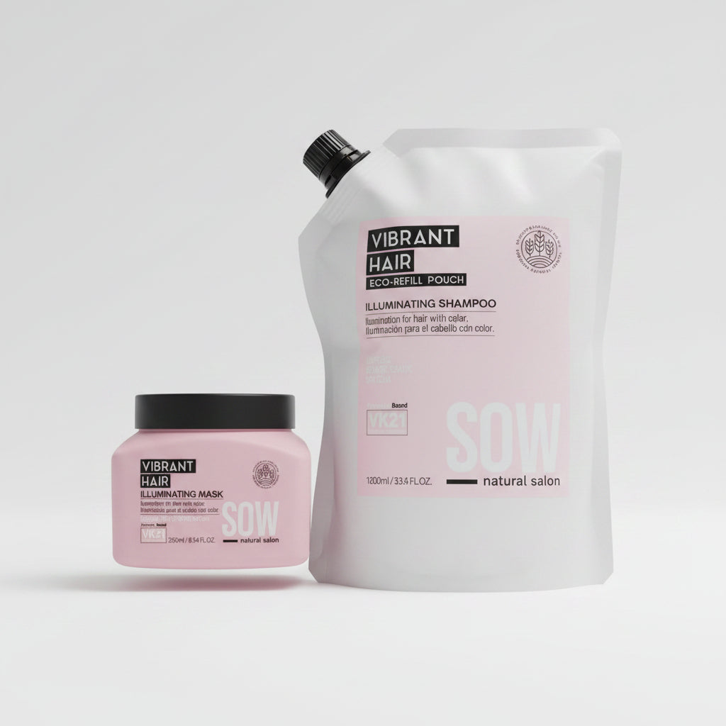 Pack Sow Recarga Shampoo Vibrant Hair 1000 ml + Mascara Vibrant Hair 250 ml
