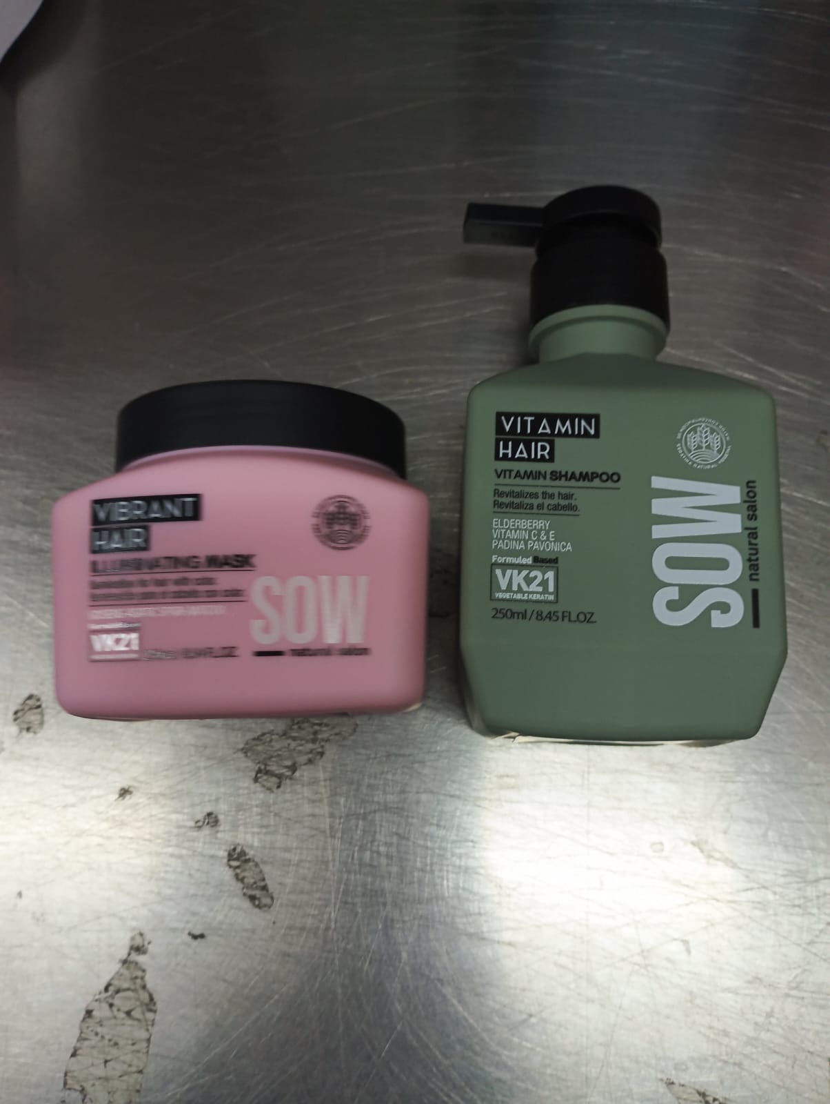 Pack Sow Vitamin Hair Shampoo 250 ml + Mascara Vibrant Hair 250 ml