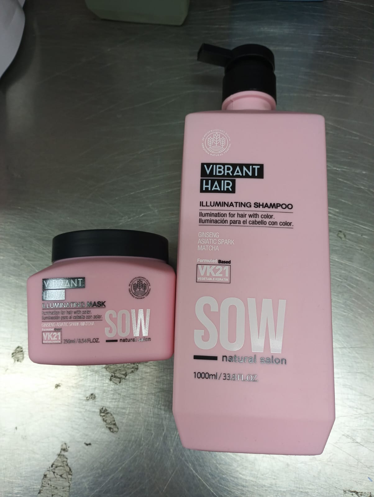 Pack Sow  Shampoo Vibrant Hair 1000 ml + Mascara Vibrant Hair 250 ml