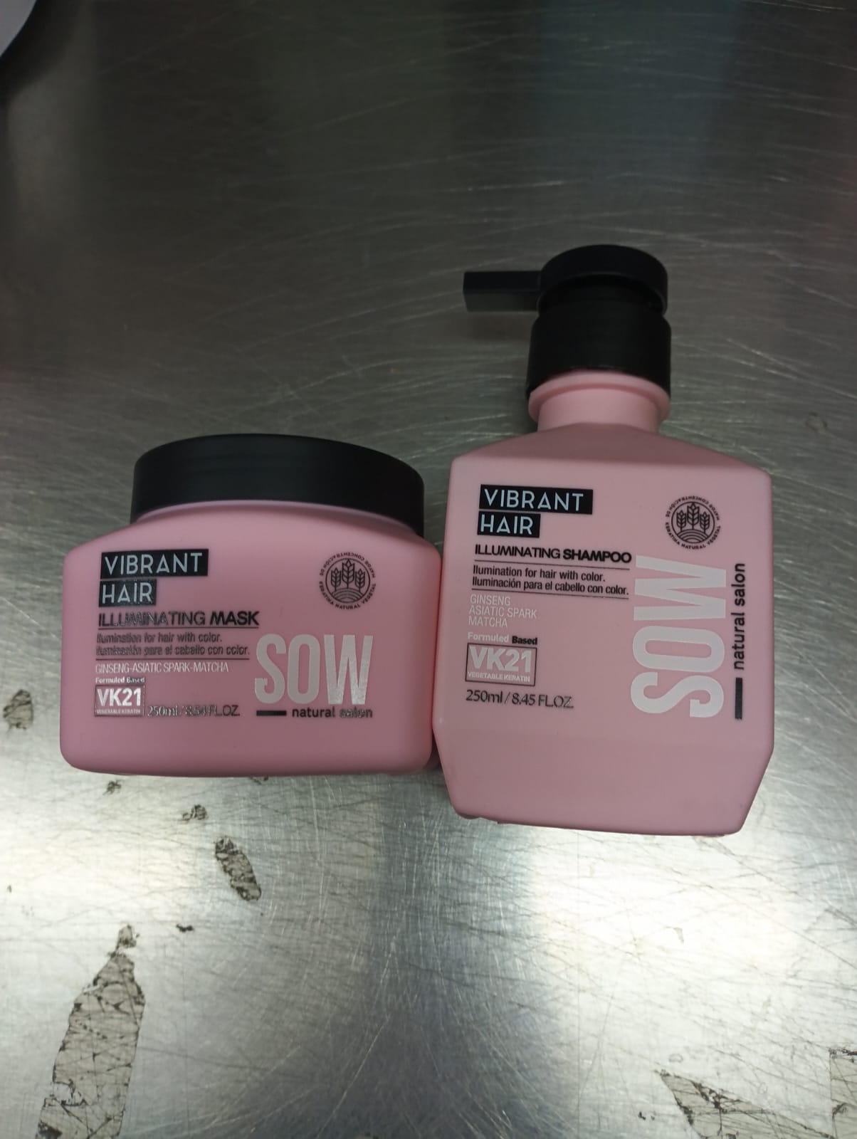 Sow Pack Shampoo Vibrant Hair 250 ml +  Mascara Vibrant Hair 250 ml