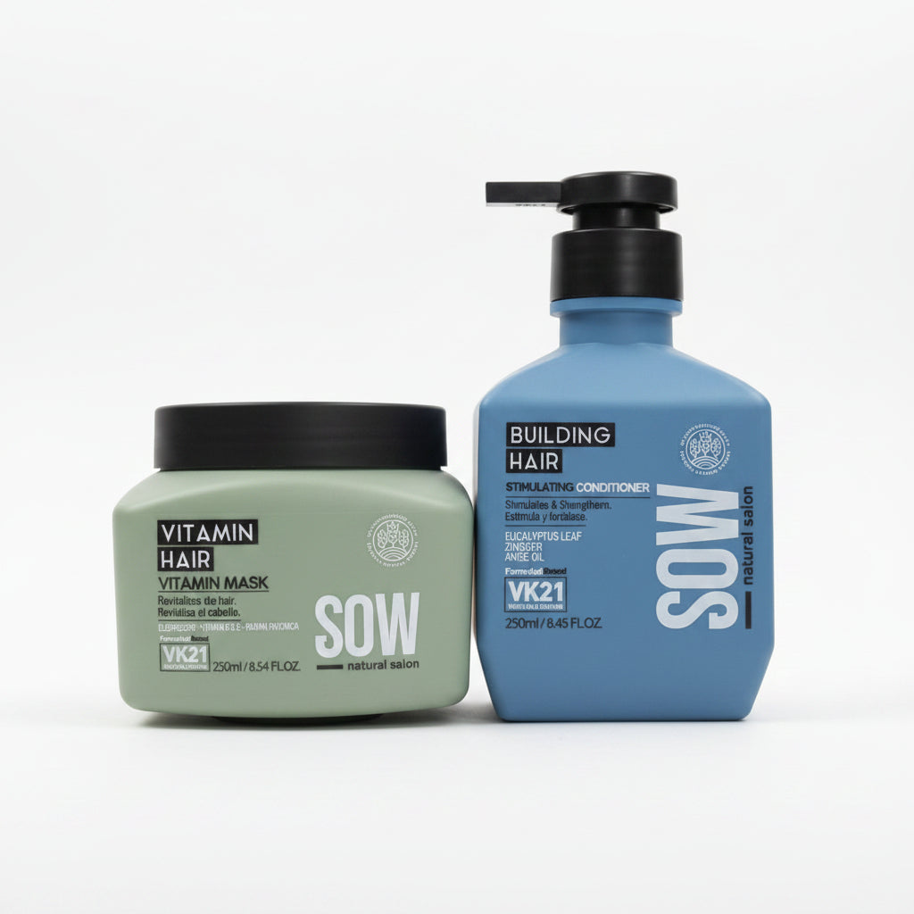 Pack Sow Shampoo Building Hair 250 ml + Mascara Vitamin Hair 250 ml