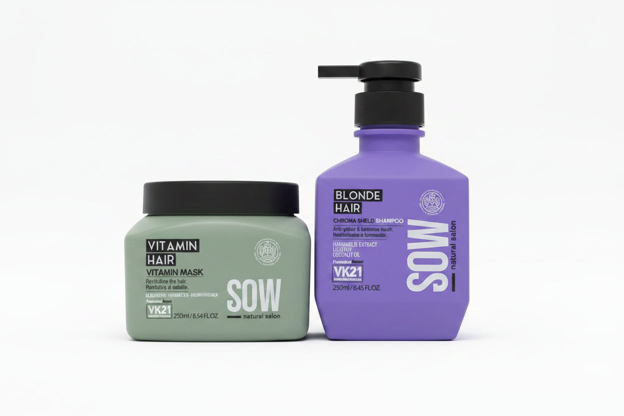 Pack Sow Shampoo Blonde Hair 250 ml + Mascara Vitamin Hair 250 ml