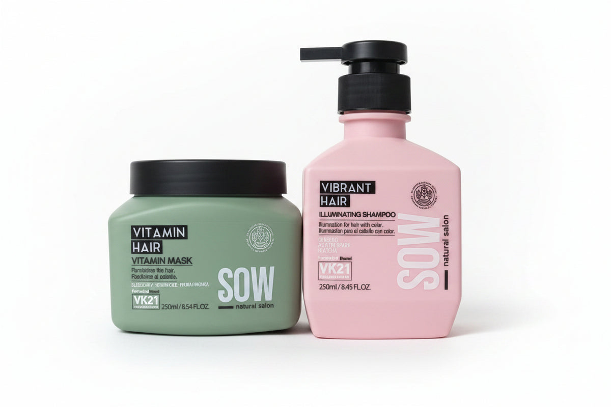 Sow Pack Shampoo Vibrant Hair 250 ml + Mascara Vitamin Hair 250 ml