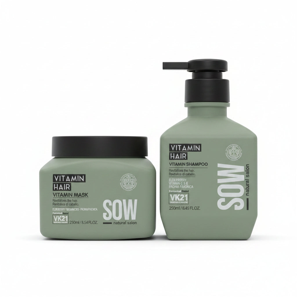Sow Pack Shampoo Vitamin Hair 250 ml + Mascara Vitamin Hair 250 ml