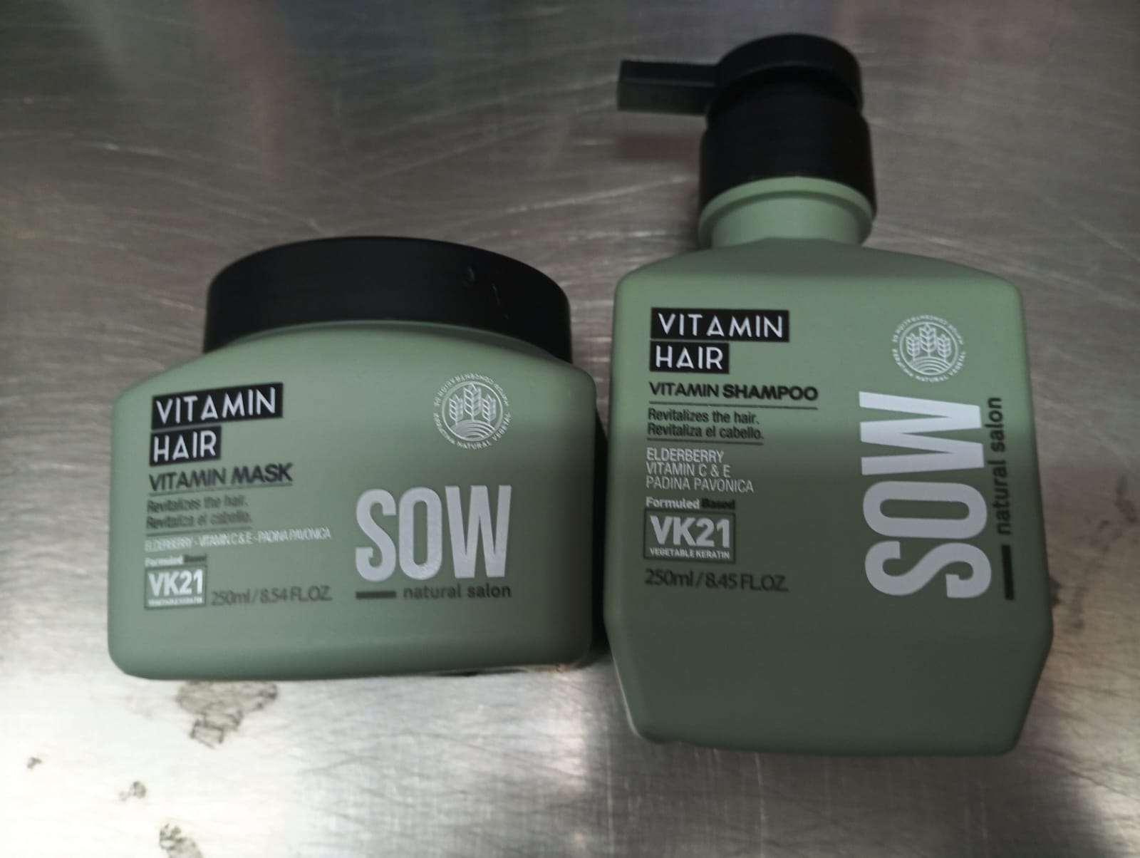 Sow Pack Shampoo Vitamin Hair 250 ml + Mascara Vitamin Hair 250 ml