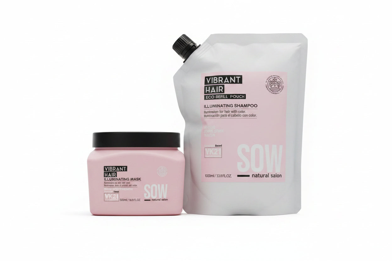 Sow Pack Shampoo Vibrant Recarga 1000 ml + Mascara Vibrant 500 ml