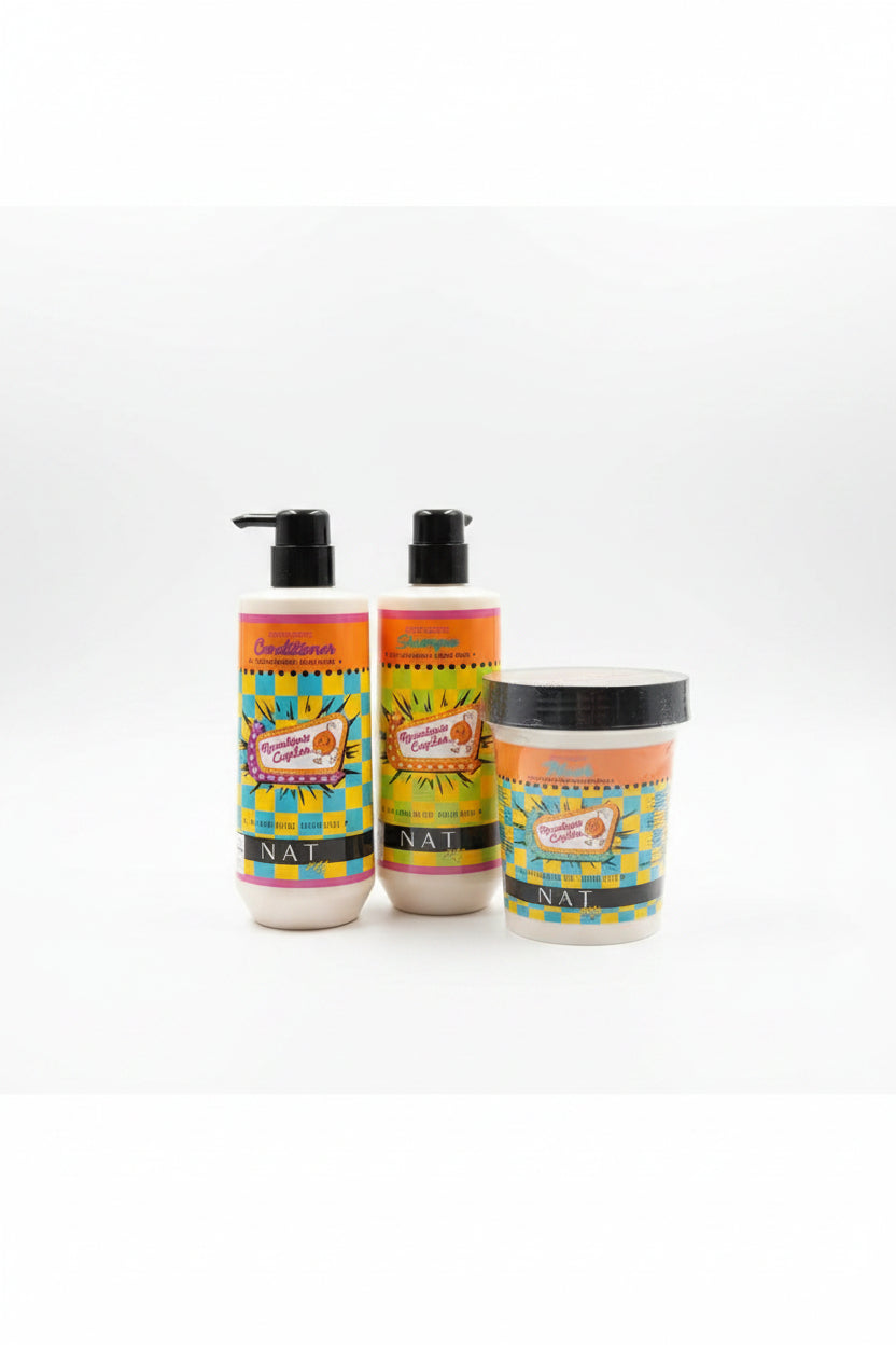 Pack Nat Shampoo Apocalipsis capilar 500  ml + Acondicionador Nat Apocalipsis capilar 500 ml + Crema de tratamiento 500 ml