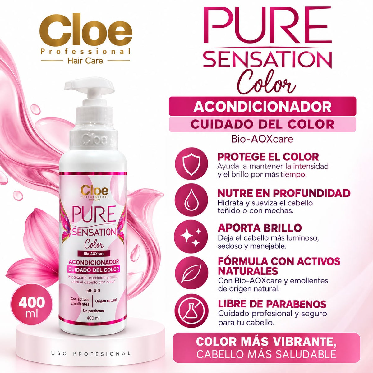 Acondicionador Pure Sensation 400ml. - CLOE