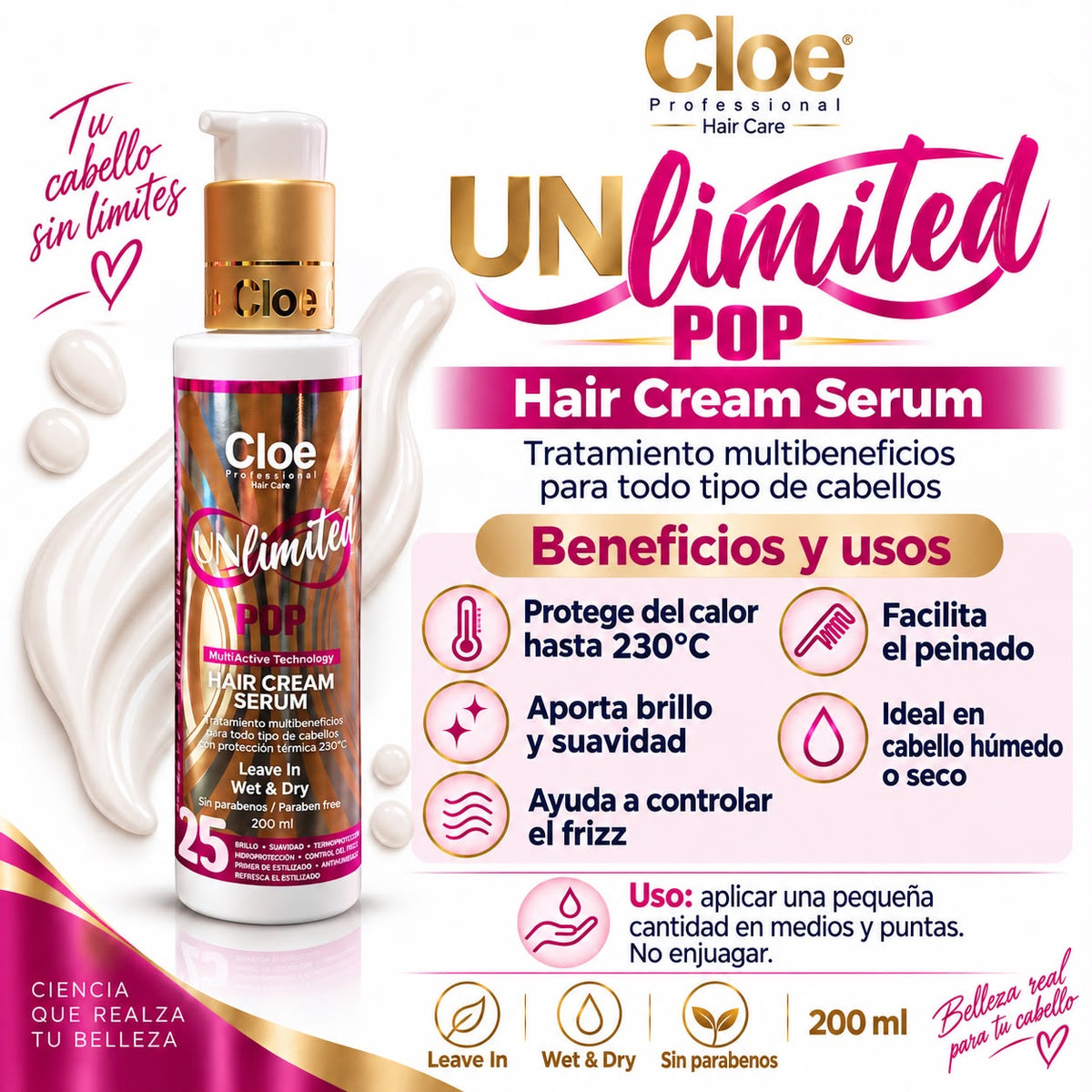 Termoprotector UnLimited POP 200ml. - CLOE