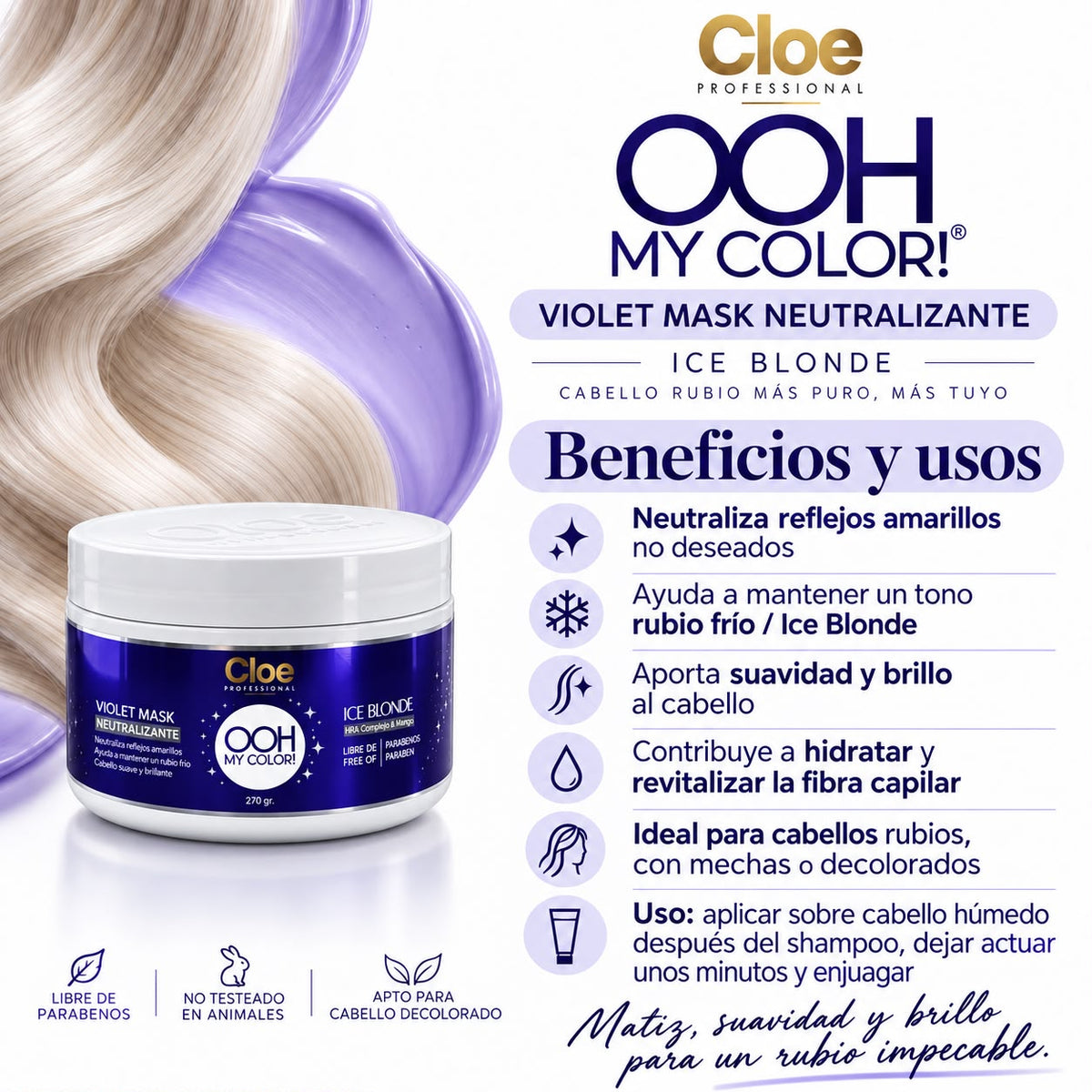 Ice Blonde 270gr. - Cloe Mascara Matizadora