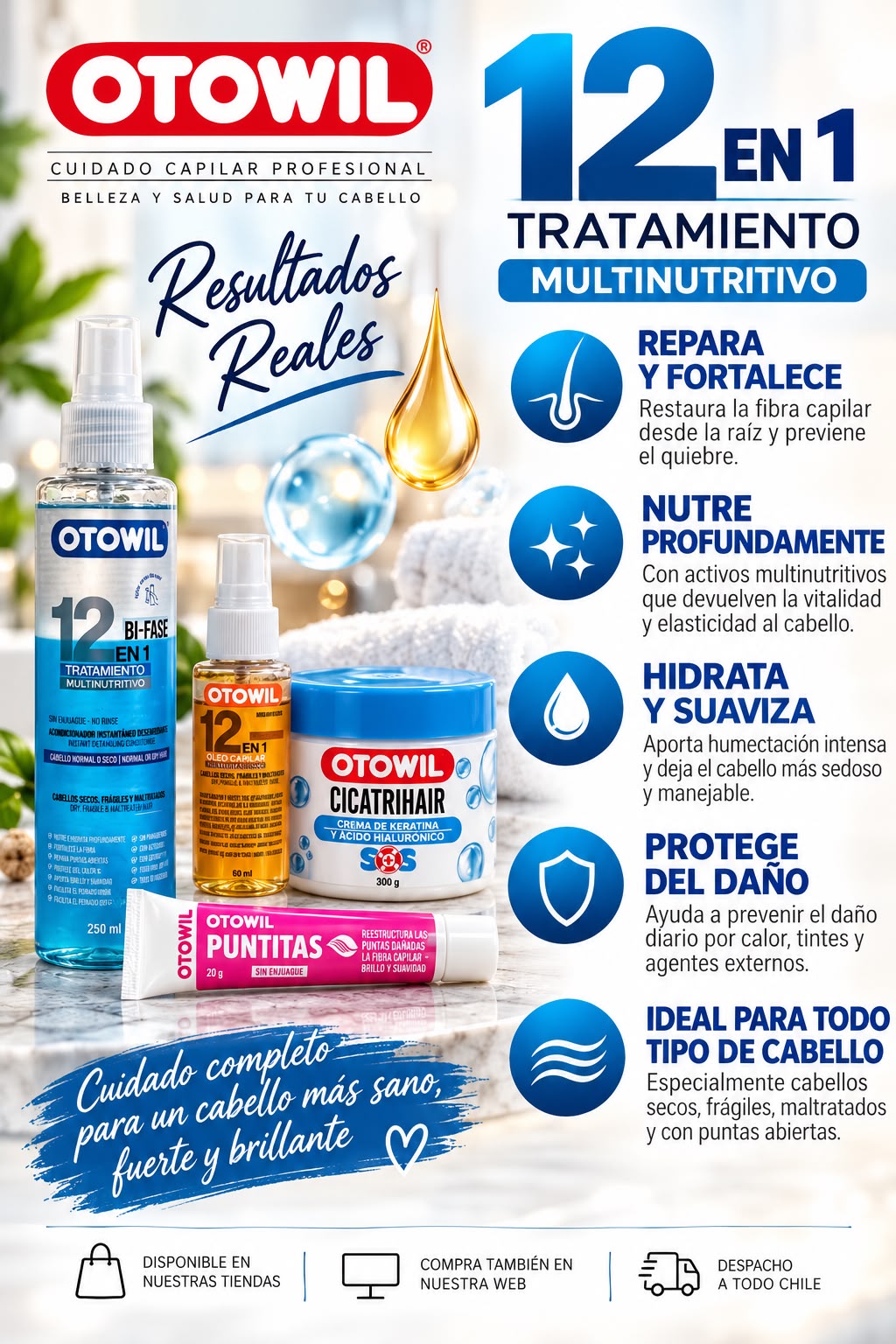 Pack 12 en 1 Tratamiento Multinutritivo. - OTOWIL 4 Productos.