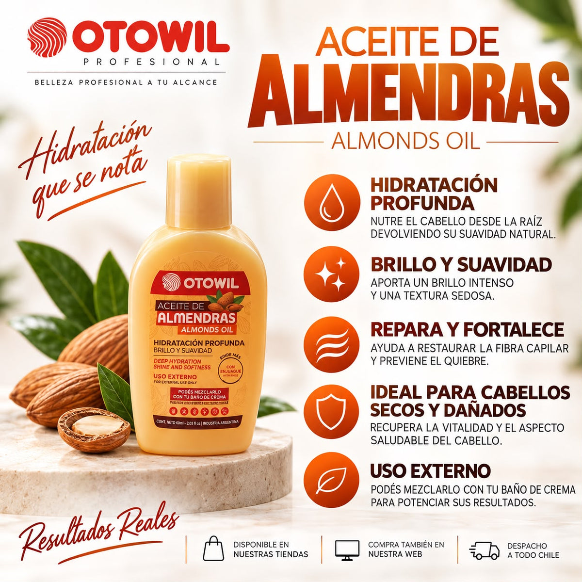 Aceite de Almendras 60ml. - OTOWIL