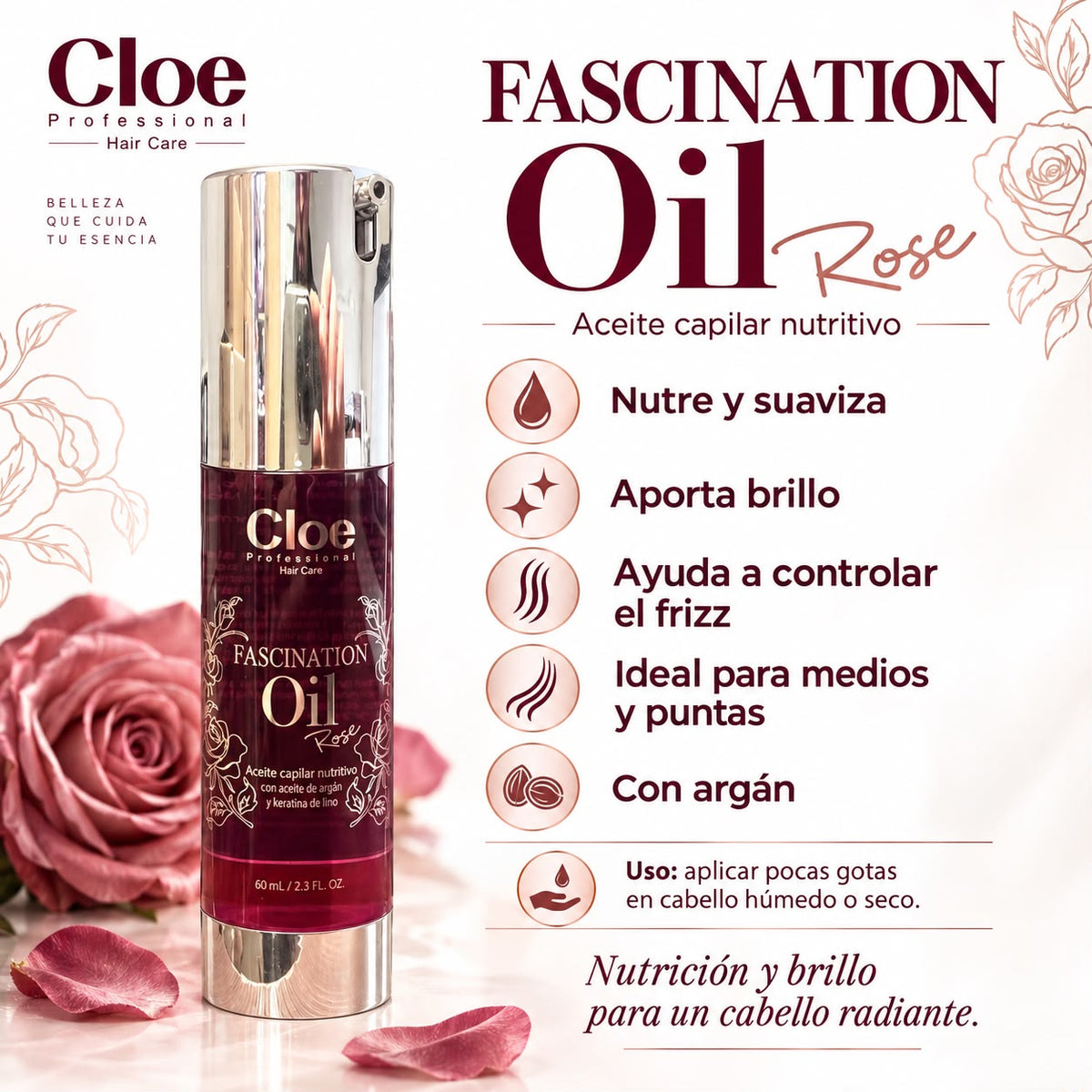Fascination Oil Rose 50ml. - CLOE