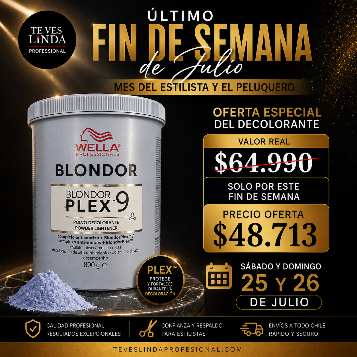 Wella Blondor plex 9 Tonos 800gr Promocion