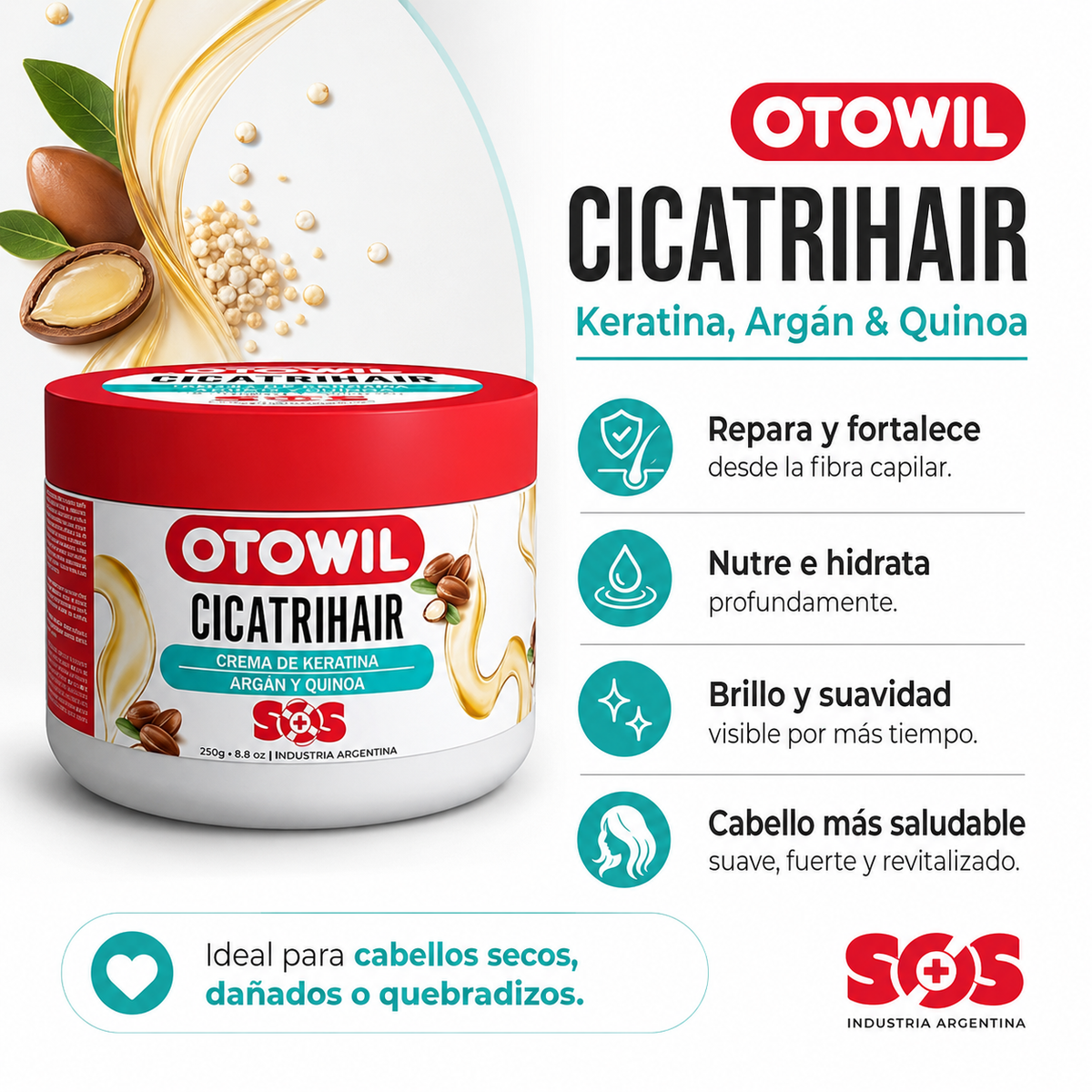 Cicatrihair Argan 250gr. - Otowil