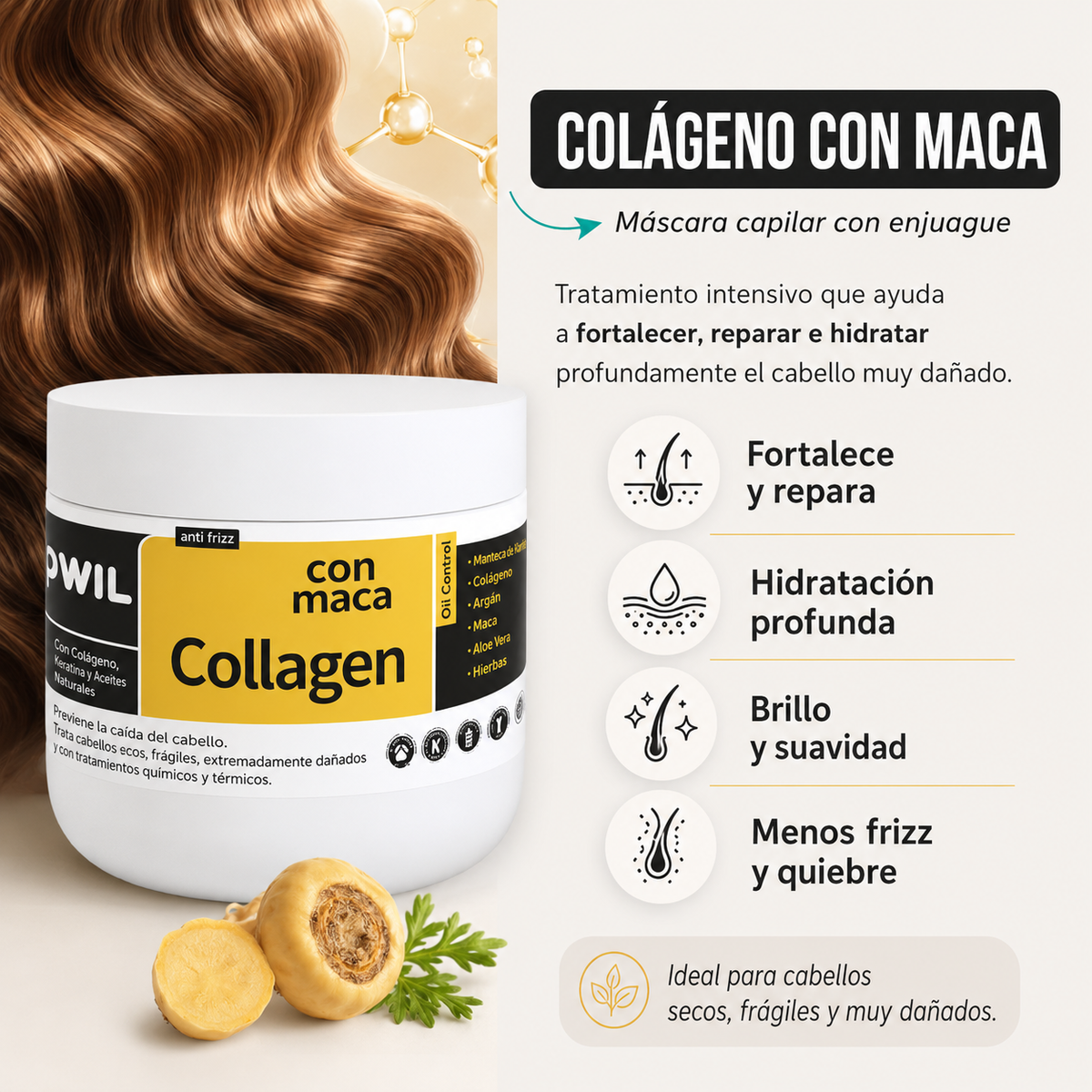 Colageno con Macadamia 250gr. - OTOWIL
