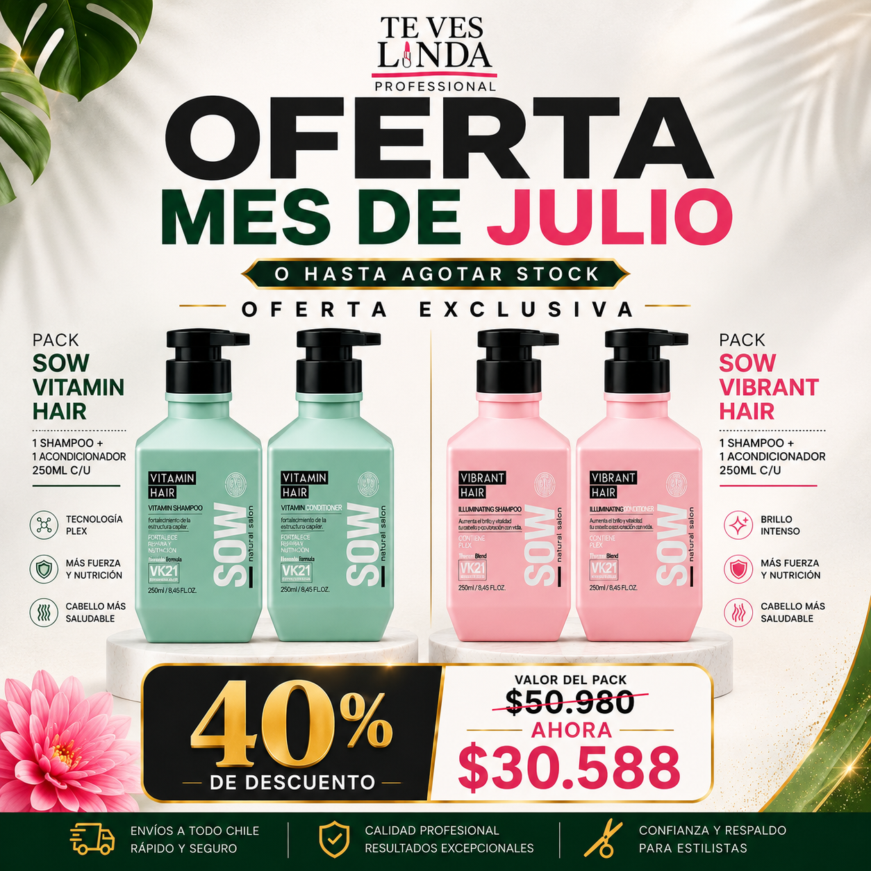PACK SOW 250ML SHAMPO MAS ACONDICIONADOR