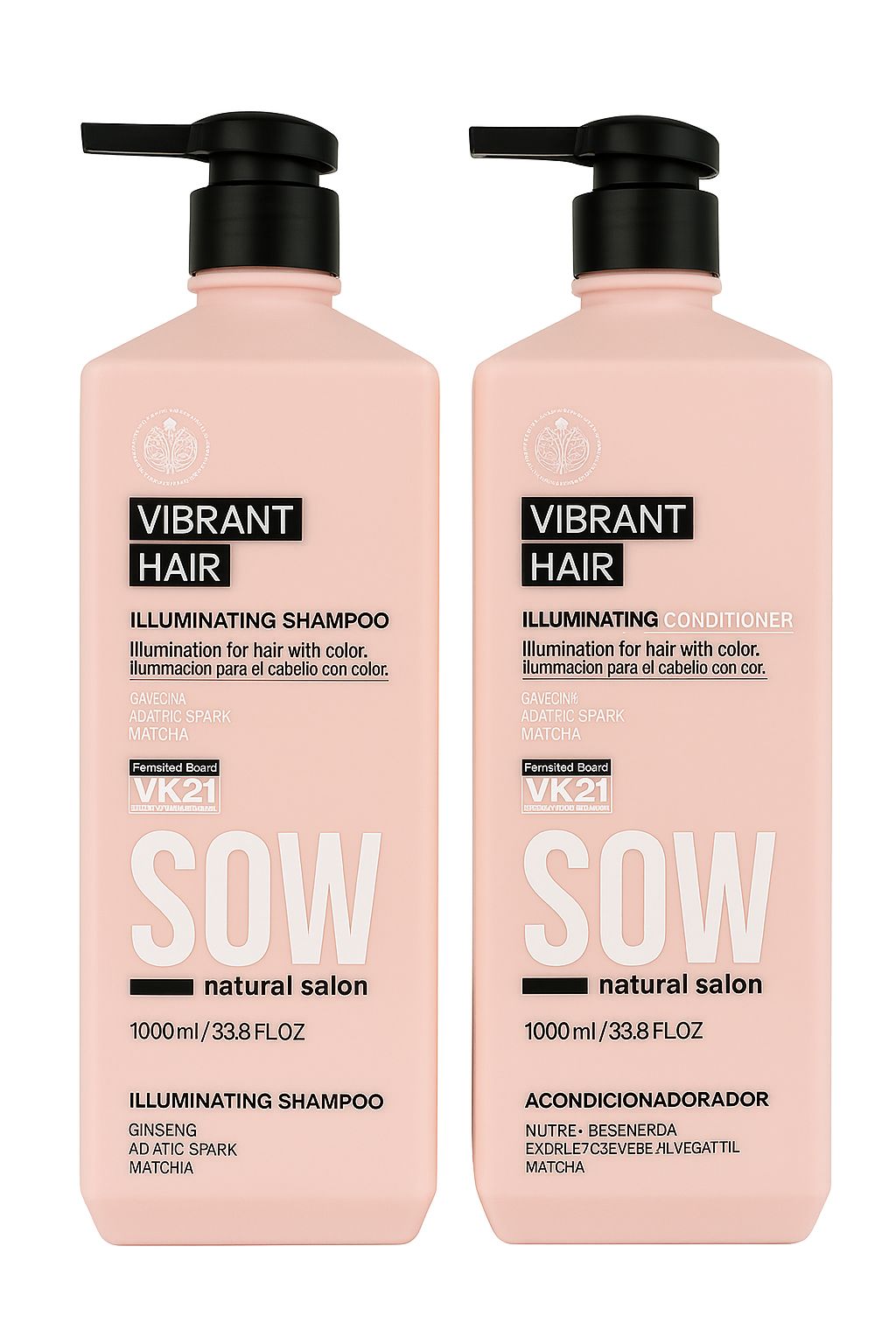 Pack Shampoo 1000ml + acondicionador 1000ml Vibrant Hair SOW