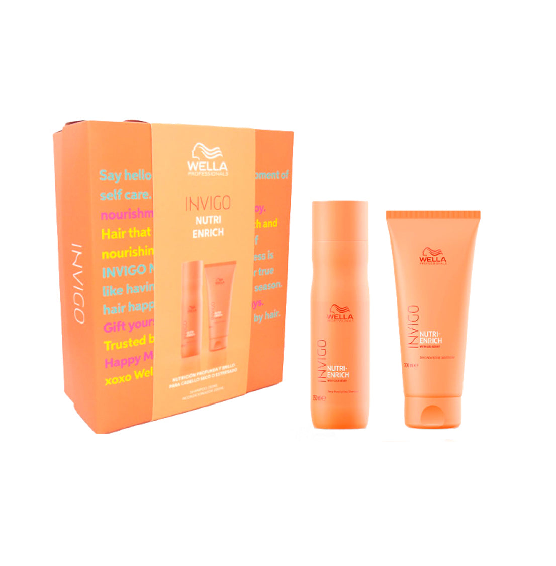 Pack Nutri enrich shampoo 250ml + acondicionador 200ml Wella