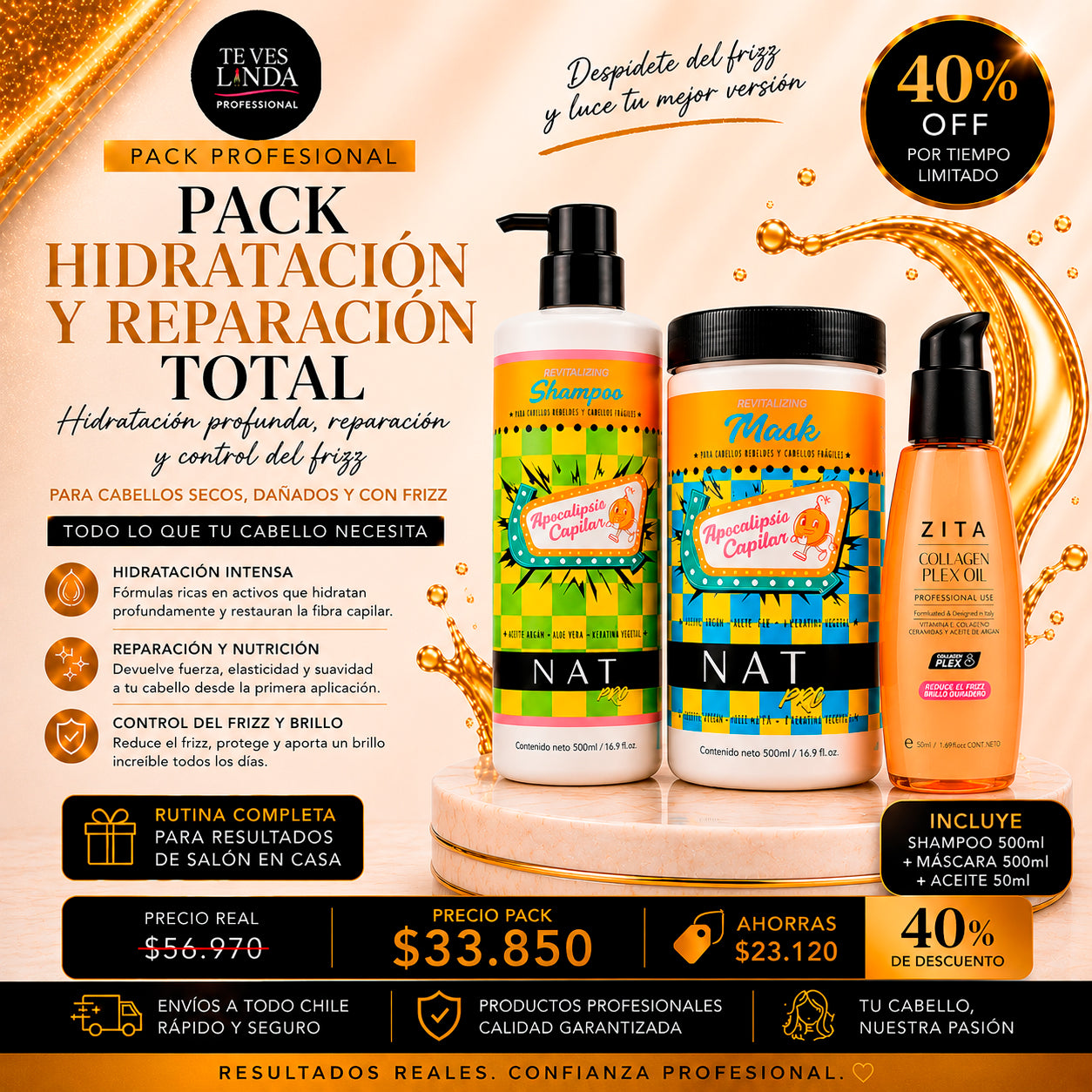 Pack Hidratación y Reparación Total NAT