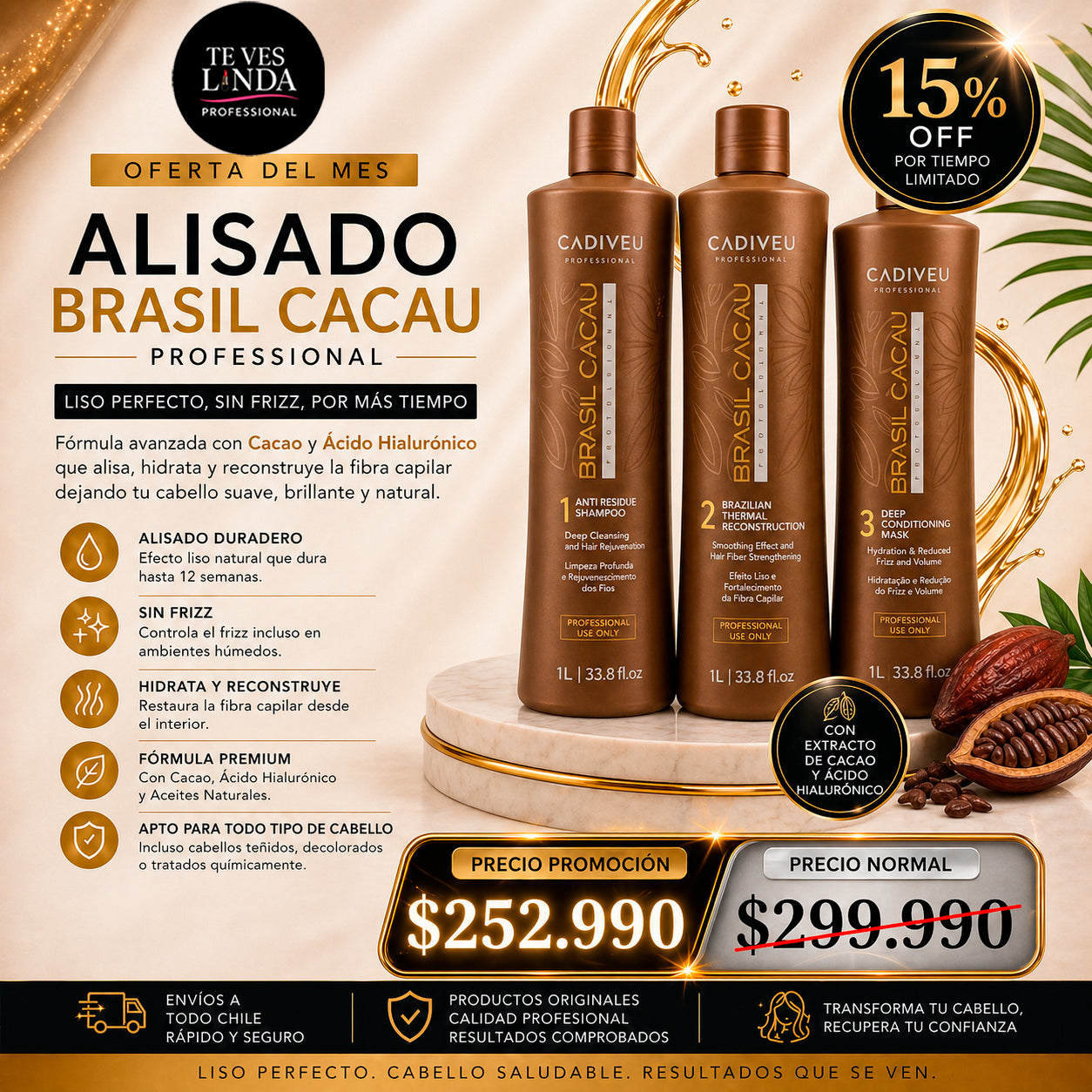Promocion Alisado Brasil Cacau Professional – Cadiveu