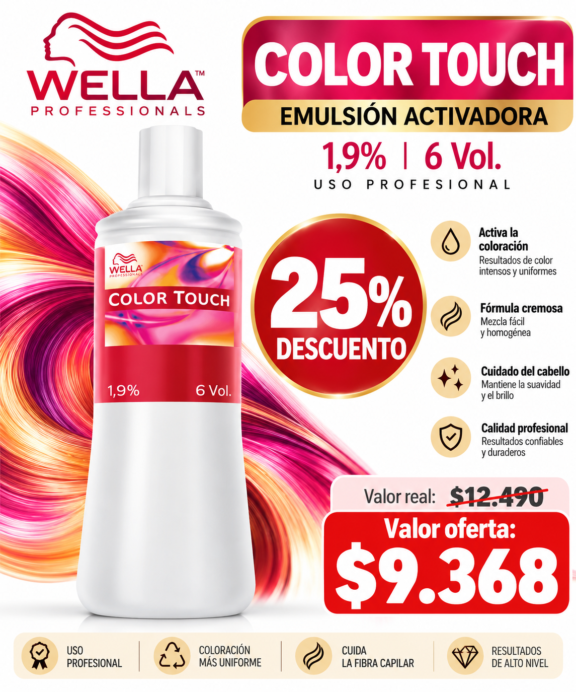 Revelador Color touch  6 Vol 1.9% 1000ml