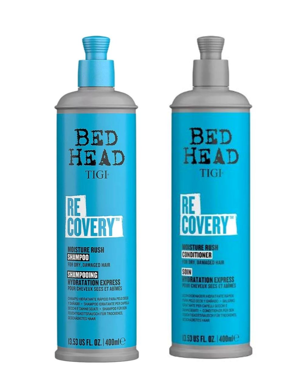 Pack Shampoo 400ml. y acondicionador 400ml. Recovery Tigi